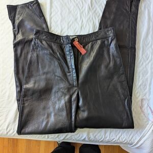 Black Leather Pants
